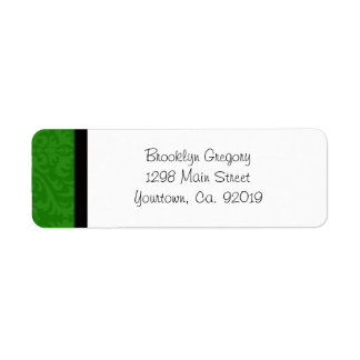 Green Damask Rücksendeadresse