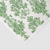 Green Damask Seidenpapier (Ausschnitt)