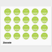 Green Damask Wedding Sticker (Blatt)