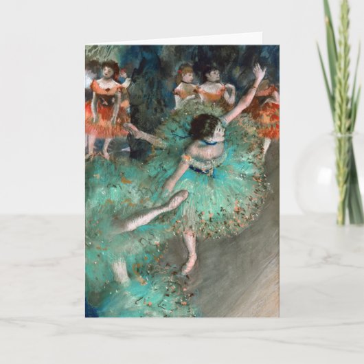 Green Dancer (Danseuse Verte) Edgar Degas Karte (Vorderseite)