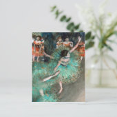 Green Dancer (Danseuse Verte) Edgar Degas Postkarte (Stehend Vorderseite)