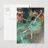 Green Dancer (Danseuse Verte) Edgar Degas Postkarte (Vorne/Hinten)