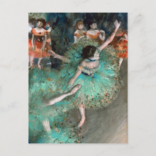 Green Dancer (Danseuse Verte) Edgar Degas Postkarte (Vorderseite)