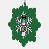 Green Dancer Ornament Karte (Linke Ecke)