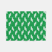 Green Dancing Dackeln Fleece Blanket Design (Vorderseite (Horizontal))
