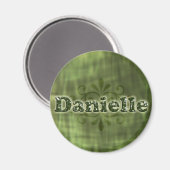 Green Danielle Magnet (Vorderseite/Rückseite)
