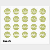 Green Dankeschön, Sticker - 'Danke so viel' (Blatt)