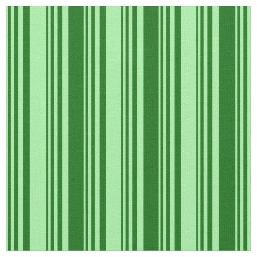 Green & Dark Green Lines/Stripmuster Stoff (Nahaufnahme)