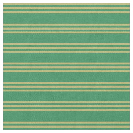Green & Dark Khaki gestreift/Linke Muster Stoff (Nahaufnahme)