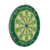 Green Dartboard mit benutzerdefiniertem Text Dartscheibe (Vorderseite Links)