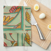 Green Dash Kitchen Towel Geschirrtuch (Viertel Falte)