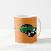 Green Datsun Bluebird 1600 (510), zwei Bilder Kaffeetasse (VorderseiteRechts)