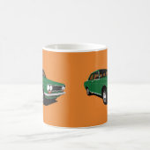 Green Datsun Bluebird 1600 (510), zwei Bilder Kaffeetasse (Mittel)