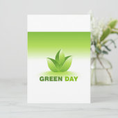 Green Day Einladungen (Stehend Vorderseite)