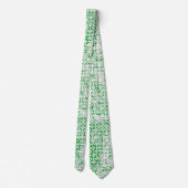 Green Decay Tiled Diamond Krawatte (Rückseite)