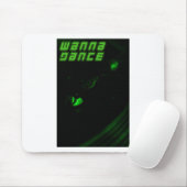 Green Decks Wanna Dance Text Vertikal Aufkleber Mousepad (Mit Mouse)