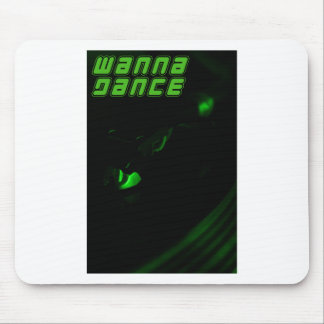 Green Decks Wanna Dance Text Vertikal Aufkleber Mousepad