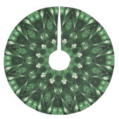 Green Decorative Christmas Tree Skirt Polyester Weihnachtsbaumdecke (Vorderseite)