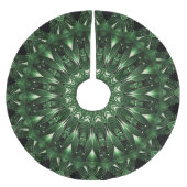 Green Decorative Christmas Tree Skirt Polyester Weihnachtsbaumdecke (Vorderseite)
