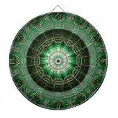 Green Decorative Floral Dartboard Dartscheibe (vorne)