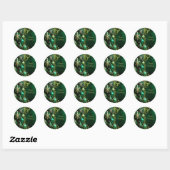 Green Decorative Ornaments Holiday Sticker (Blatt)