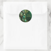 Green Decorative Ornaments Holiday Sticker (Tasche)