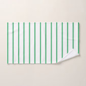 Green Decorative Stripe Muster Badhandtuch Set (Handtuch)