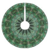 Green Decorative Tree Skirt Polyester Weihnachtsbaumdecke (Vorderseite)