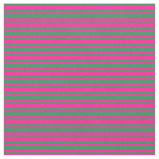 Green & Deep Pink Streifen/Linienmuster Stoff (Nahaufnahme)