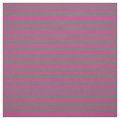 Green & Deep Pink Streifen/Linienmuster Stoff (Muster)
