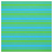 Green & Deep Sky Blue Strips Stoff (Muster)