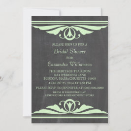 Green Deko Chalkboard Brautparty laden Einladung