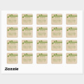 Green Deko Chic Save the Date Stickers (Blatt)