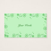 Green Deko Gift Tag (Rückseite)