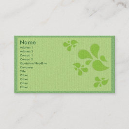 Green Deko Visitenkarte