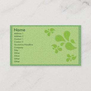 Green Deko Visitenkarte