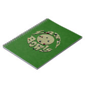 Green Denim Lawn Bowls, Notebook Notizblock (Linke Seite)