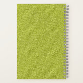 Green Denim Monogram INITIALS Gray Masculine Cool Notizblock (Rückseite)