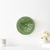 Green Denim Runde Wanduhr (Zuhause)