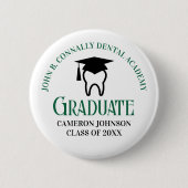 Green Dental Academy Custom Abschluss Button (Vorderseite)