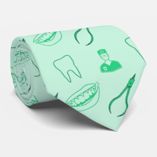 Green dentist pattern krawatte (Gerollt)