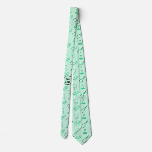 Green dentist pattern krawatte (Rückseite)