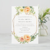 GREEN DESERT ERFOLGREICHE CACTI FOLIAGE-VERLOBUNG EINLADUNG (Stehend Vorderseite)