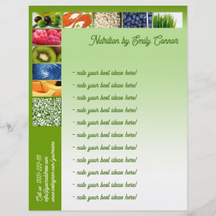 Green Design Letterhead für gesunde Lebensernährun Briefkopf
