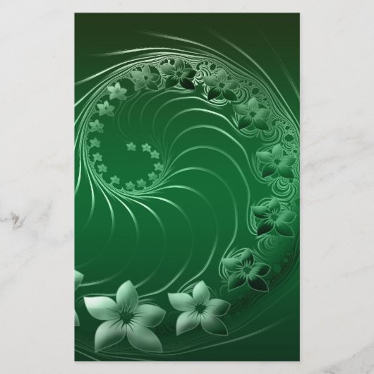 Green Design Party Destination Celebration Briefpapier (Vorderseite)