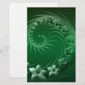 Green Design Party Destination Celebration Briefpapier (Vorne/Hinten)