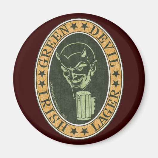 Green Devil Lager Magnet (Vorne)