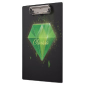 Green Diamond mit Namen Klemmbrett (Links)