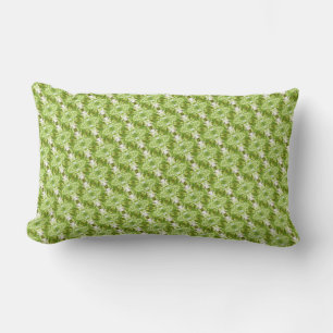 Green Diamond Pattern Pillow Lendenkissen