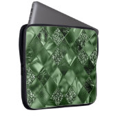 GREEN DIAMOND SHIMMER DIAMOND PATTERN LAPTOPSCHUTZHÜLLE (Vorne Rechts)